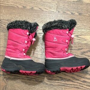 Kamik Fuchsia and Black Snow Boots Size 13